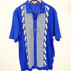 Edition S retro mens short sleeve short camp resort knit